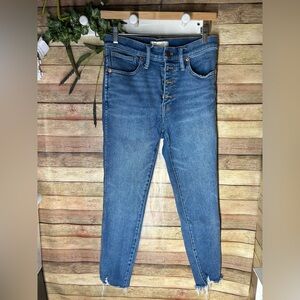 Madewell 10” High Rise Denim Skinny Jeans Women’s Size 28